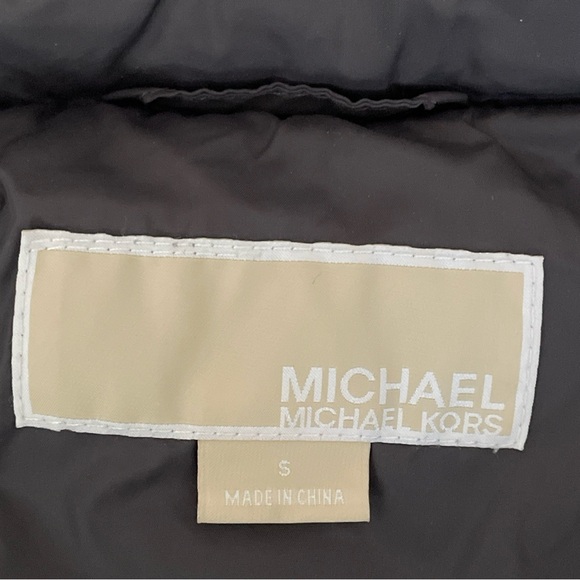 Michael Kors Dark Gray Women’s Hooded Down Coat Size Small - Picture 4 of 10